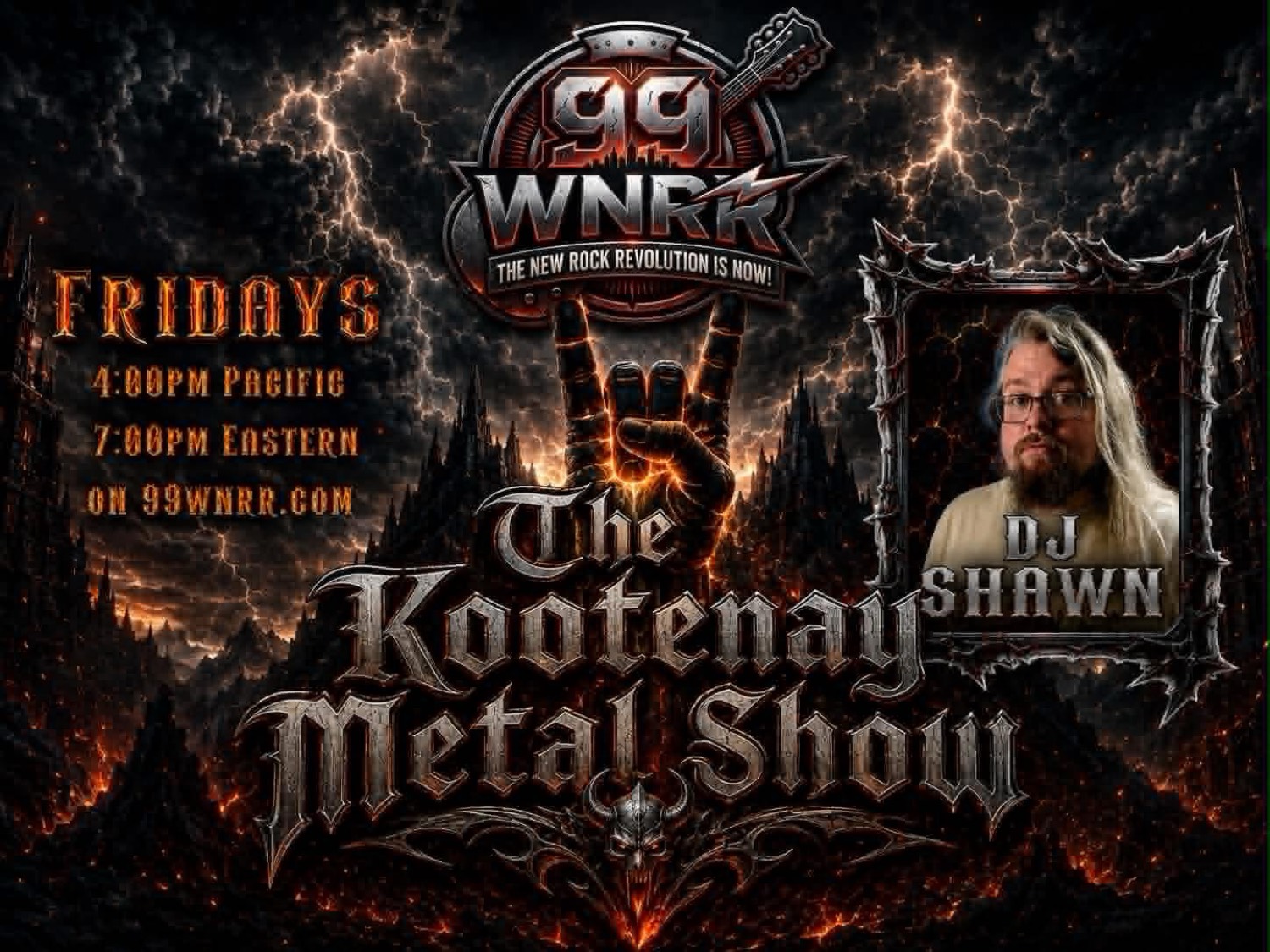 The Kootenay Metal Show on 99 WNRR with DJ Shawn